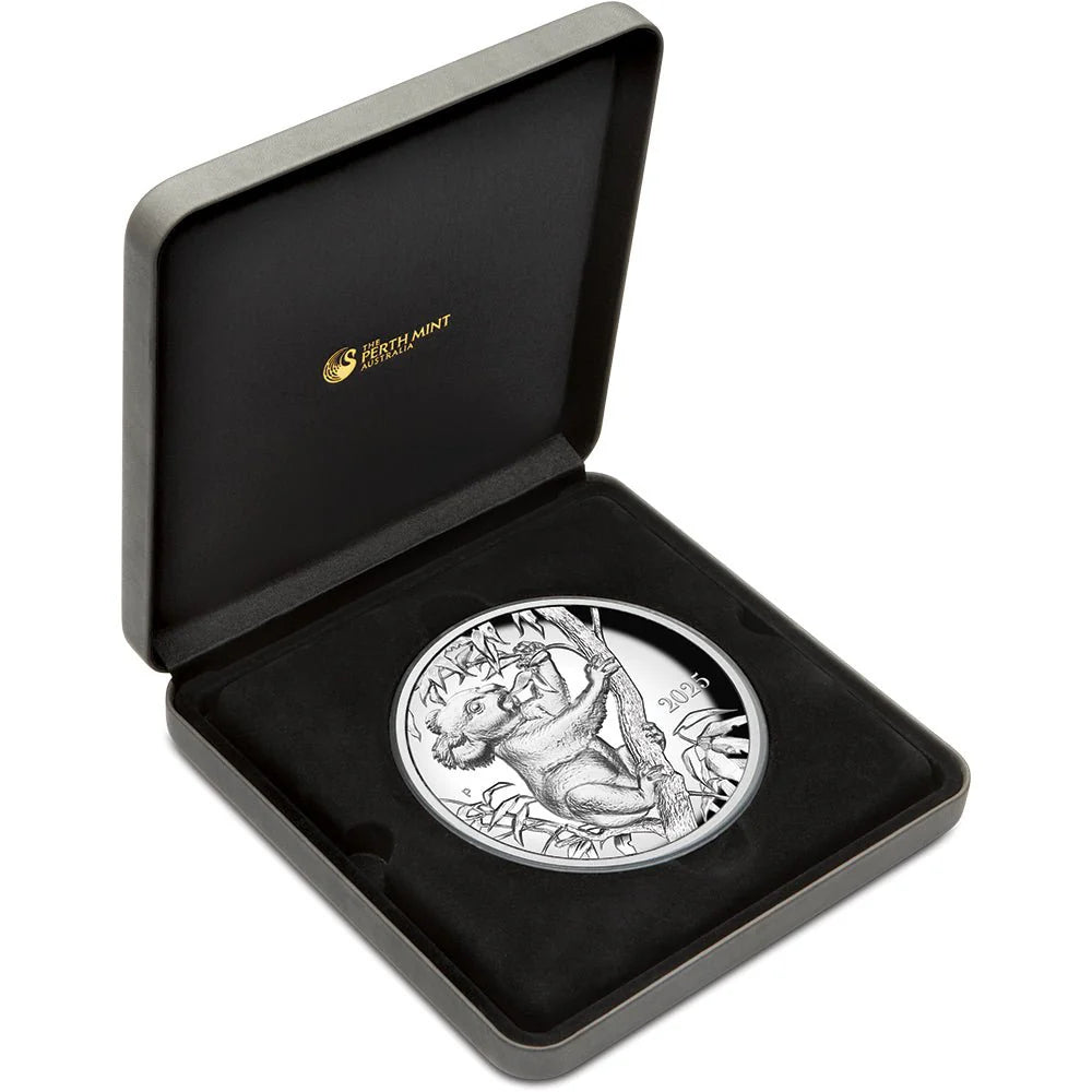 2025 Beth Zaiken Collection - The Koala 10oz Silver Proof Ultra High Relief Coin