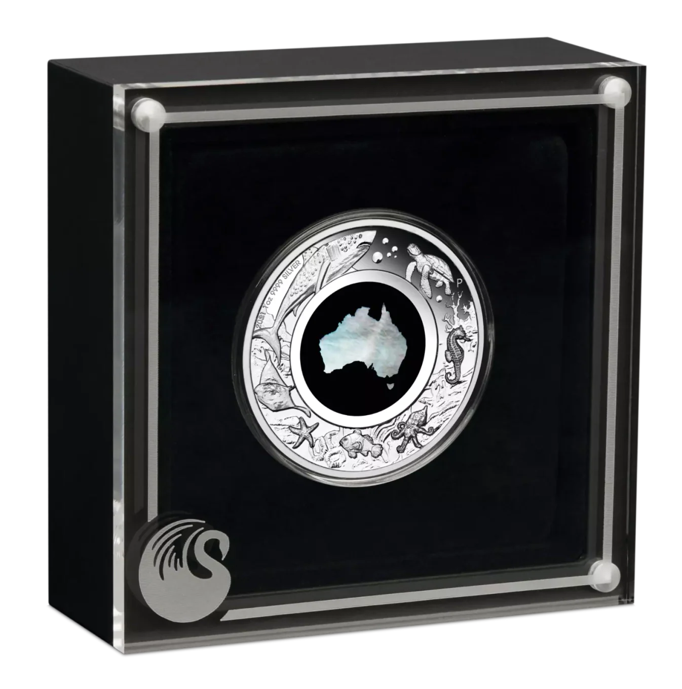 Australian 2021 1oz Silver Proof $1 MOTHER OF PEARL Coin Great Southern Land