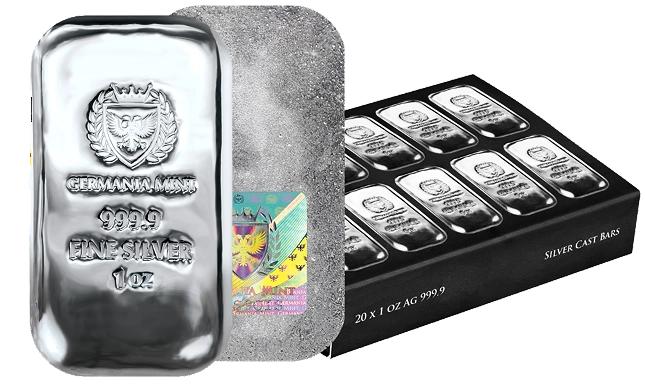 1 oz Germania Mint Silver Bar