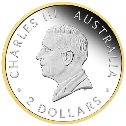2024 The Perth Mint's 125th Anniversary Gilded 2oz Silver Proof