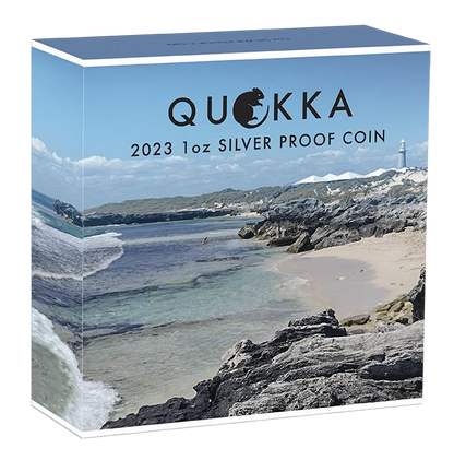 2023 $1 Australian Quokka 1oz Silver Proof Coloured Coin
