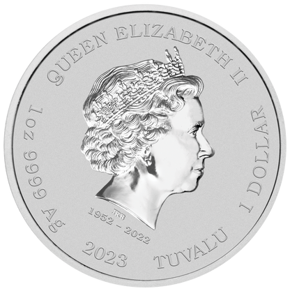 2023 James Bond Casino Royale Casino Chip 1oz Silver Coin in Card