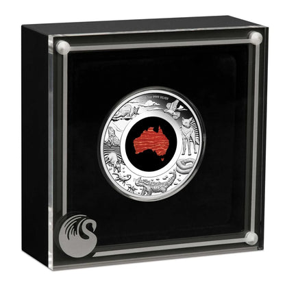 Great Southern Land 2025 1oz Silver Proof Snakeskin Jasper Coin