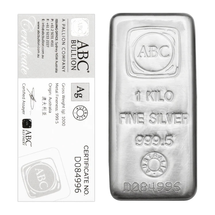 ABC 1kg Silver bars