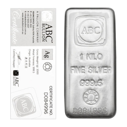 ABC 1kg Silver bars