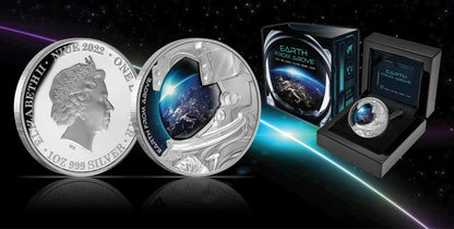 2022 EARTH FROM ABOVE 1 Oz Silver Coin 1$ Niue